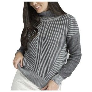 Prana Womens Small Gray 100% Organic Cotton Gray Sentiment Sweater